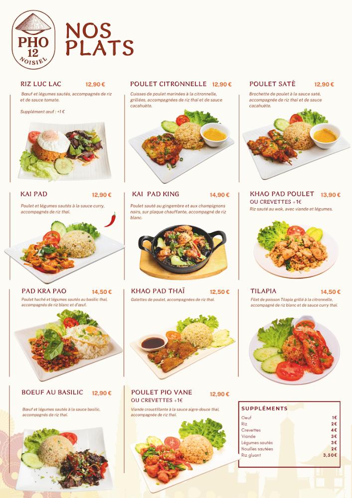 Pho 12 NOISIEL - Scan Menu 2